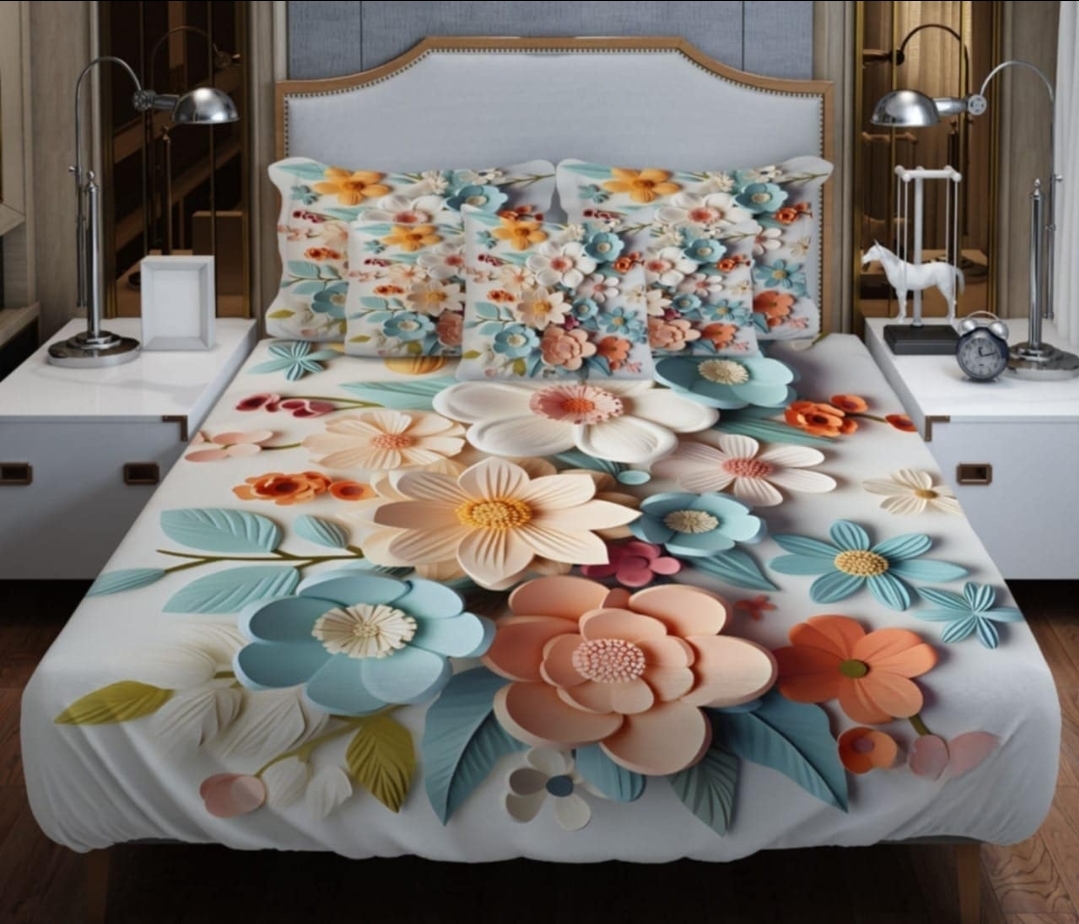 luxurious and premium 3d waterproof bed set